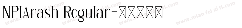 NPIArash Regular字体转换